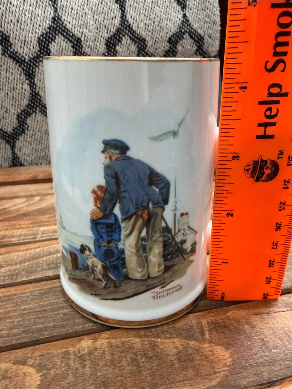 Vintage 1985 Norman Rockwell Museum Looking Out to Sea Mug Stein